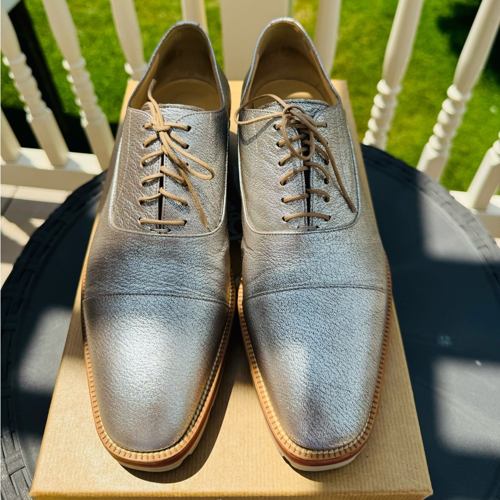 CHRISTIAN LOUBOUTIN 
Kid Lame Hubertus Donna Oxfords 39 Roche